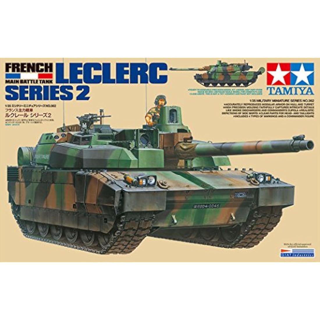 TAMIYA 35362-1:35 French KPz Leclerc Series 2, Model Building, Plastic Kit, Hobby, Crafts, Gluing, Model Kit, Model, Assembly, Unpainted