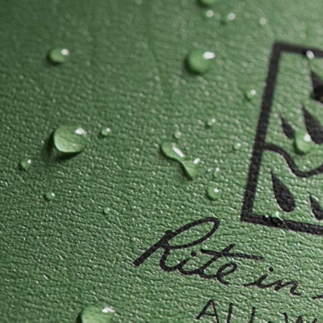 Rite in the Rain Weatherproof Hard Cover Notebook, 6.75" x 8.75", Green Cover, Universal Pattern (No. 970F-LG)
