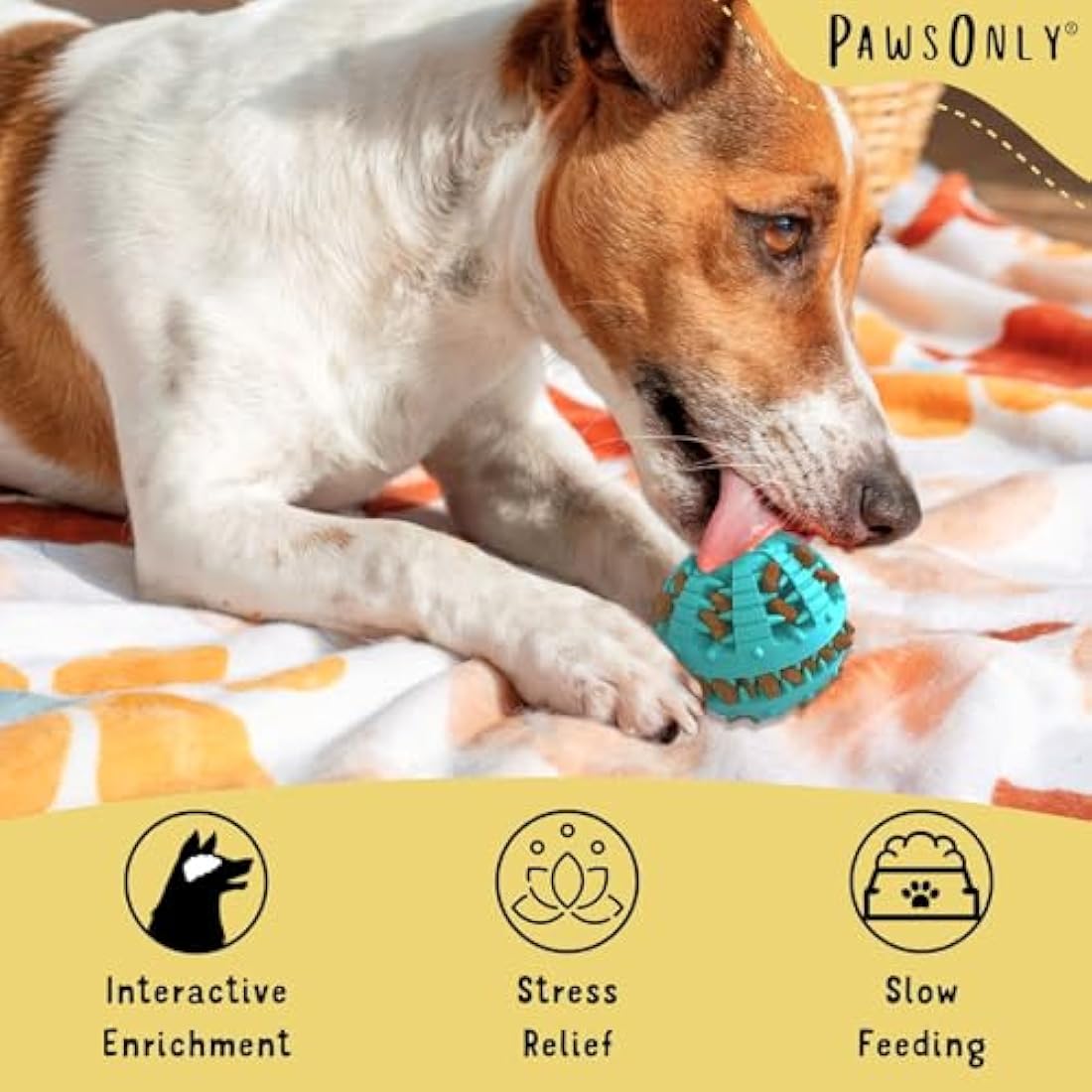 PawsOnly | Interactive Dog Treat Toy for Boredom & Enrichment | Mental Stimulation & Anxiety Relief | Puzzle Feeder | Puppy Brain Training & Entertainment | Keep Them Busy (Small, GREEN)