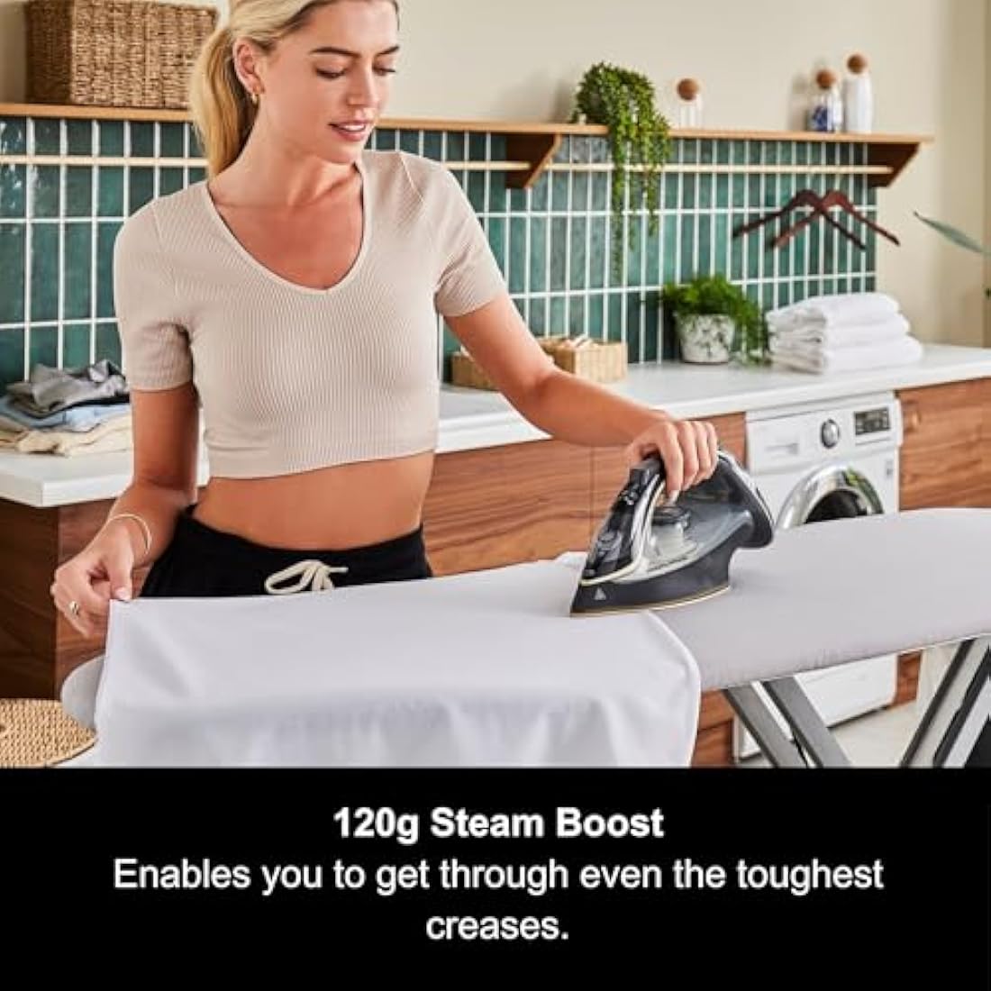 Morphy Richards Gold Crystal Clear Steam Iron - 35g Steam Output - 120g Steam Boost - 300302