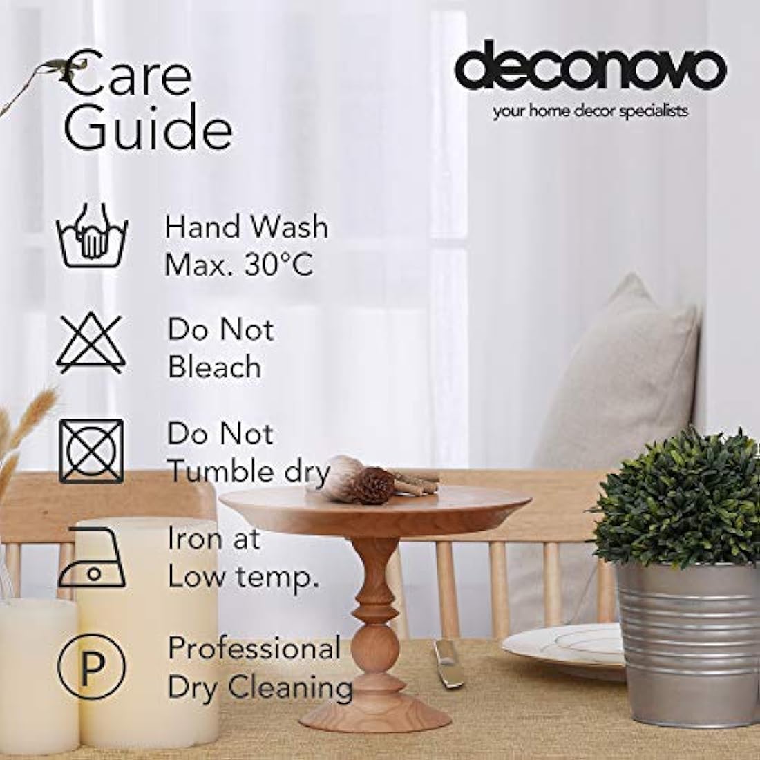Deconovo Garden Table Cover Rectangular Water Resistant Tablecloth for Party 51x87in(130x220cm) Golden Brown