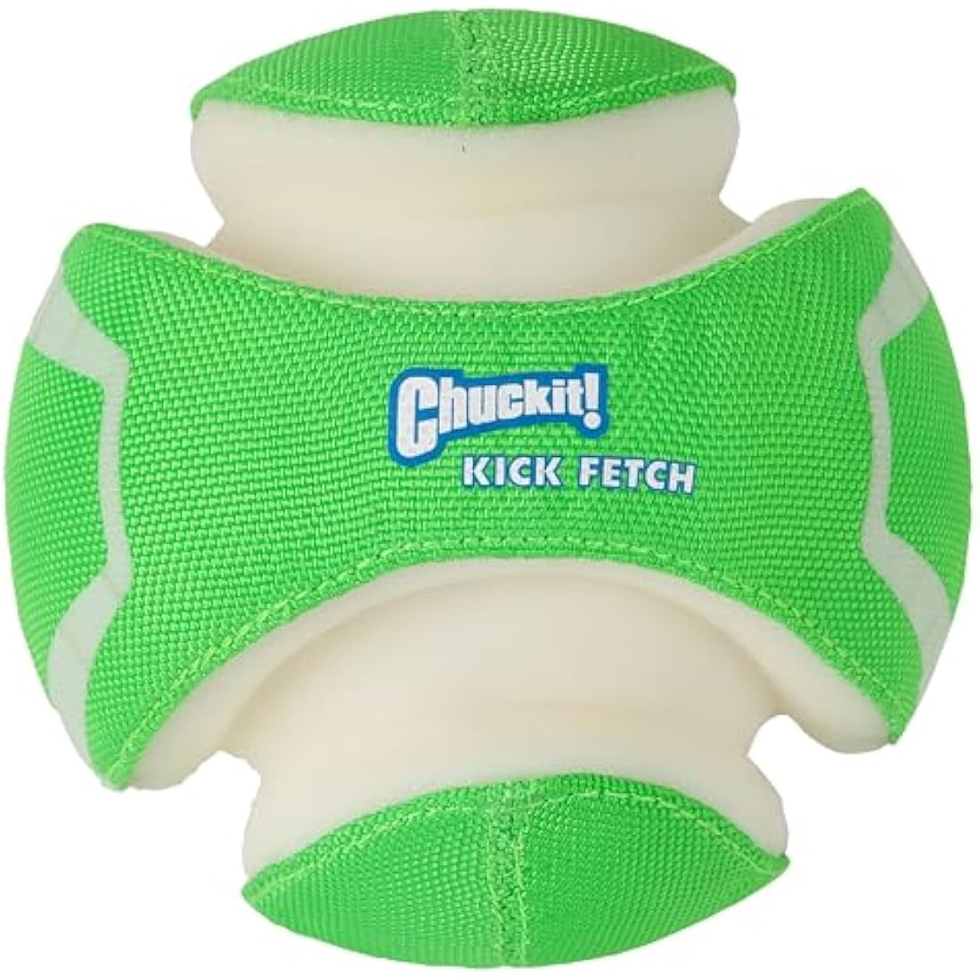 Chuckit! Kick Fetch Max Glow Interactive Rechargeable High Visibility Dog Toy Throw or Kick Toy for Dogs, Small