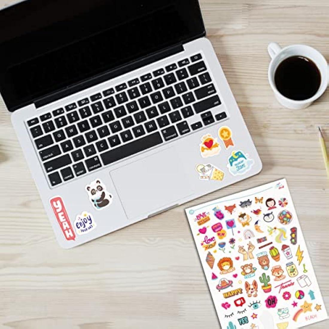 colortouch Sticker Set - 2500+ Pcs Monthly, Weekly, Daily Stickers - 32 Sheets Bullet Journal Sitckers Album for Planner, Organizer, Calendar, Laptop, Collection, Budget, Agenda, Schedule, Scrapbook