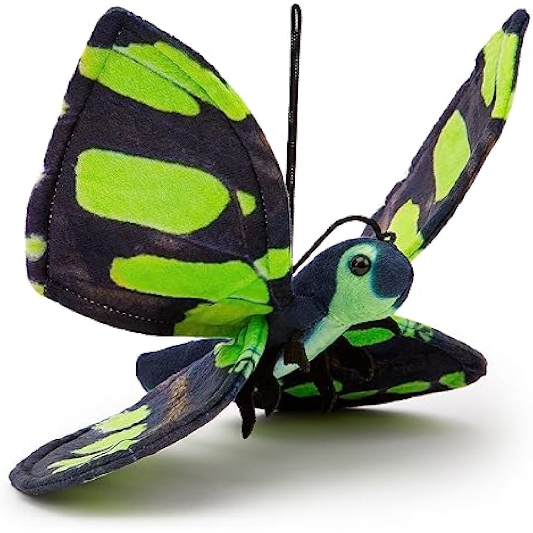 Zappi Co 100% Recycled Plush Malachite Butterfly Toy (28.5cm Width) Stuffed Soft Cuddly Eco Friendly animals Collection For New Born Child First kid
