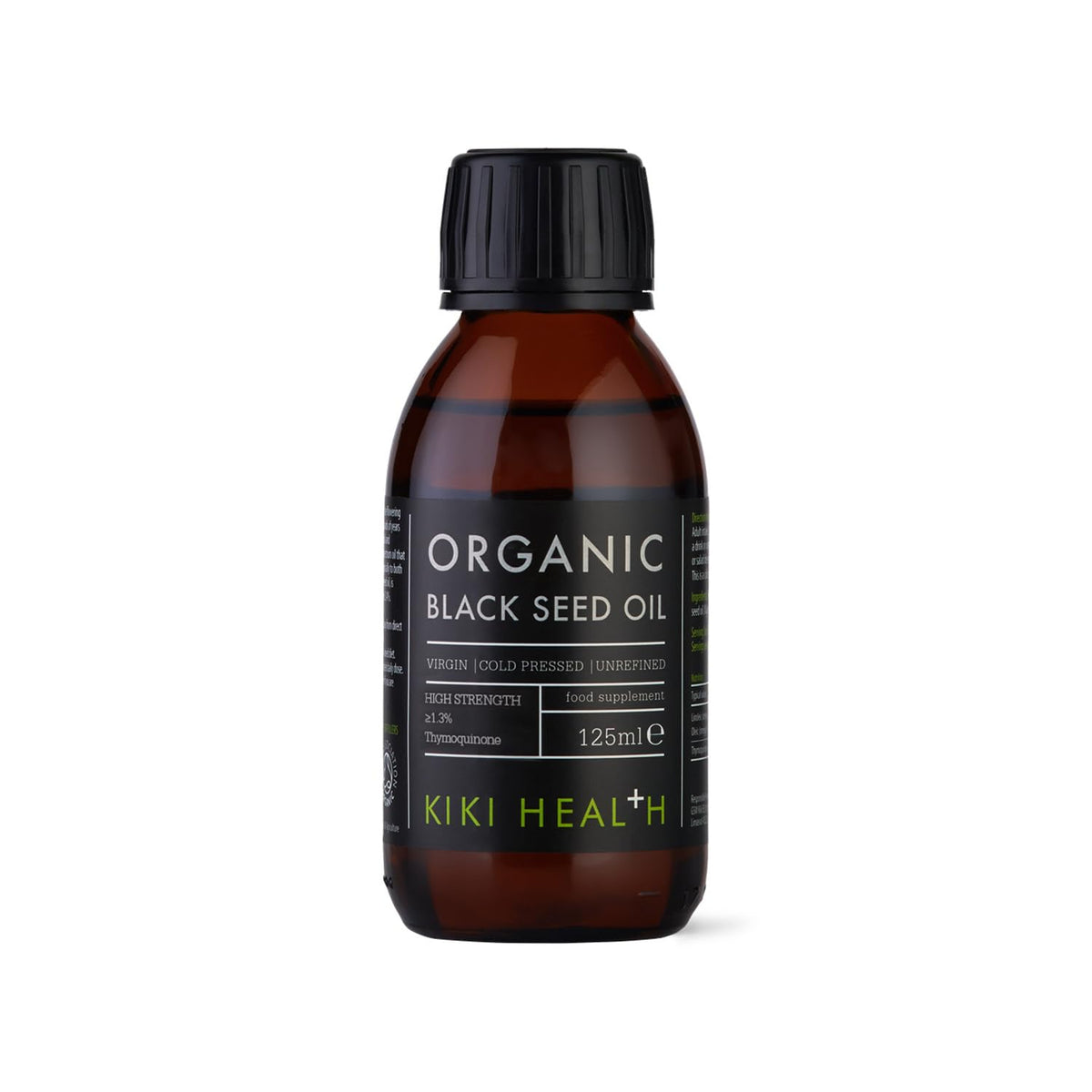 KIKI Health Organic Black Seed Oil | Cold Pressed | 2.4% Thymoquinone | Antioxidant for Immune Health, Brain Function, Joints, Digestion, Hair & Skin