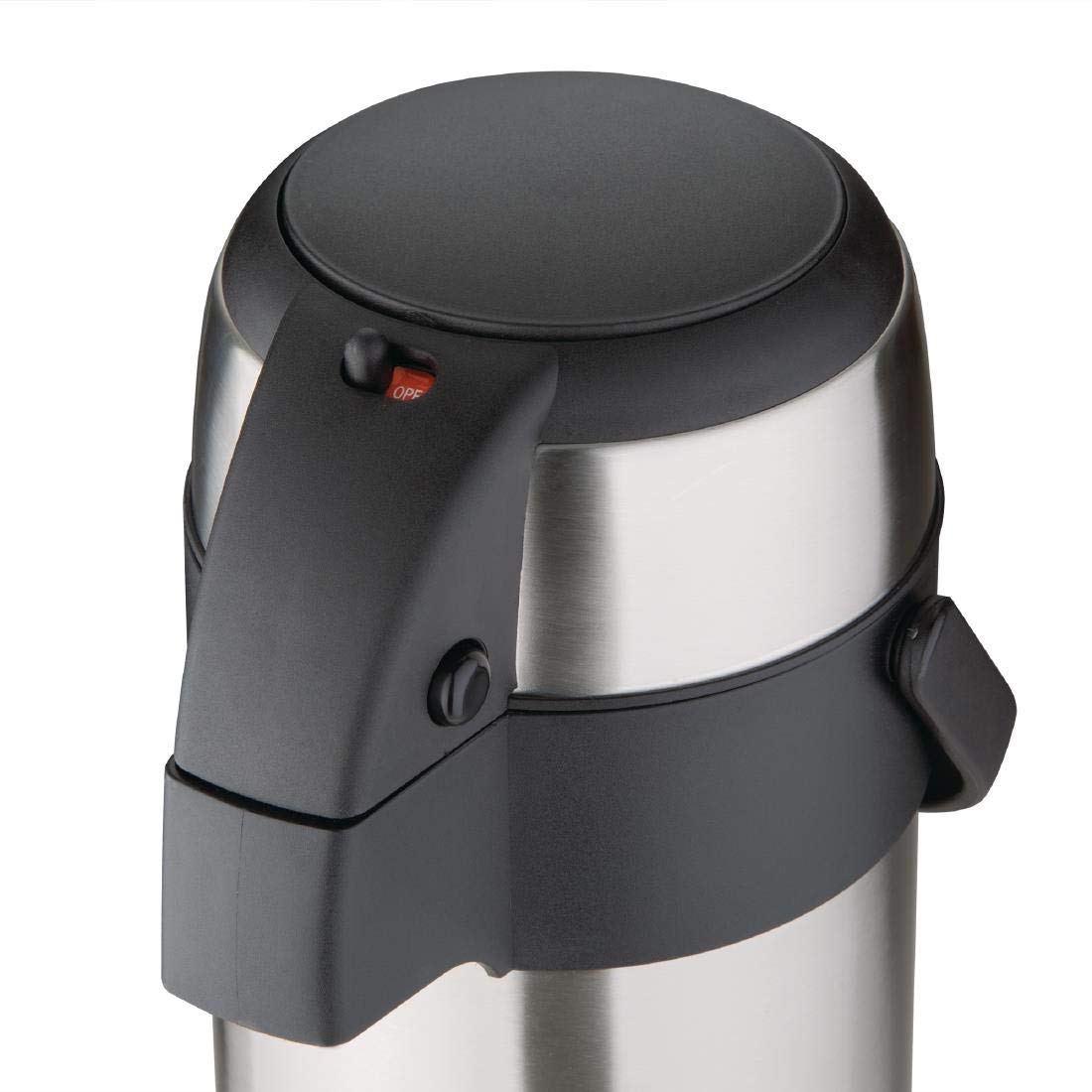 Olympia Pump Action Airpot 5L 445X172mm Stainless Steel Teapot Infuser