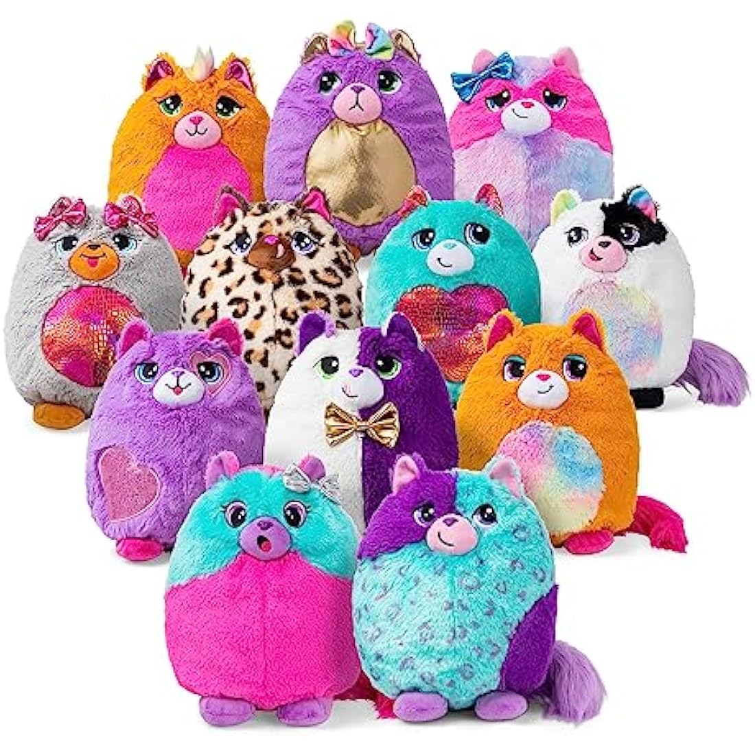 Misfittens | Surprise Cat Plush | Cuddly Soft Toy for Girls and Boys, Toddler Toys, Plush Gift for Kids, Suitable for Kids Aged 4+ | Basic Fun, 03936
