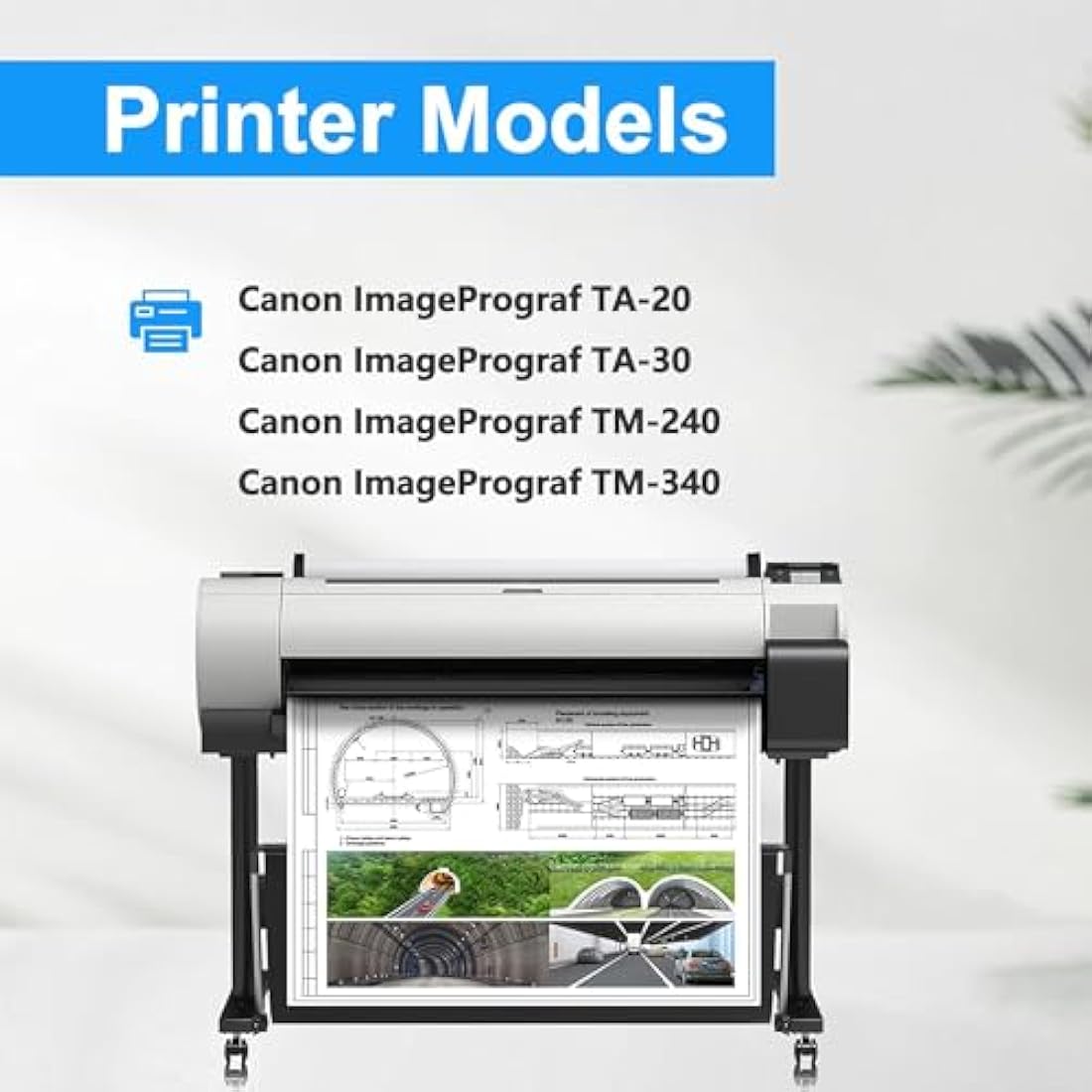 LCL Compatible Ink Cartridge PFI030 PFI-030 PFI030BK PFI-030BK (1PK 55ml Black) Replacement for Canon ImagePrograf TA-20 ImagePrograf TA-30 ImagePrograf TM-240 ImagePrograf TM-340