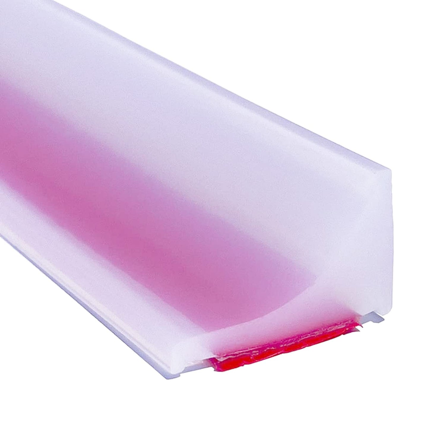 Esufeir 78"/2M Clear Wet Room Floor Barrier,Silicone Shower Door Threshold Water Dam,Worktop Edging Water Retaining Seal Strip,Self-Adhesive Water