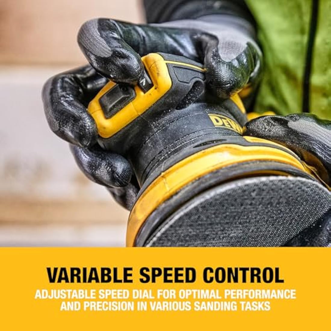 DEWALT 18V XR Brushless 125mm Sander, Bare Unit, DCW210N-XJ