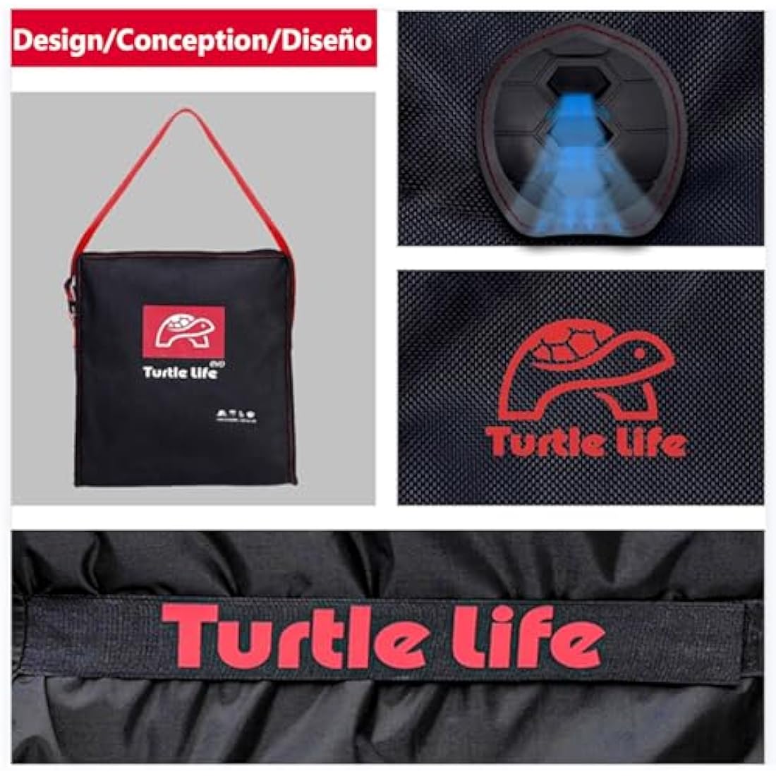Turtle Life BBQ Grill Cover, 54 Inch Heavy Duty Waterproof 3-4 Burner Barbecue Gas Grill Covers for Weber Spirit Char-Broil Performance and Signature, No Fading Within 2 Years, Black，136x70x114cm