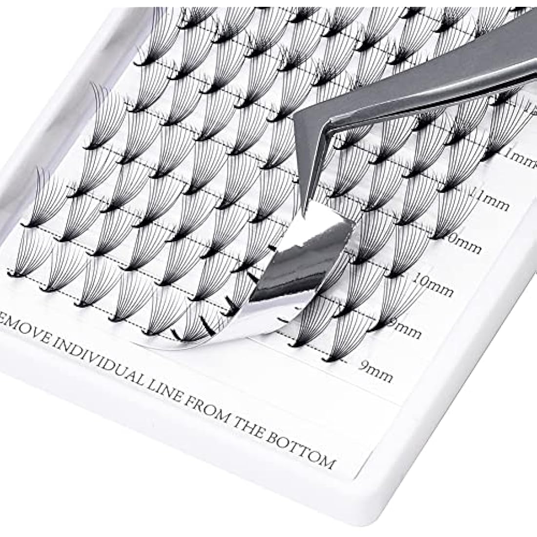 Pre Made Fan Eyelashes Extensions 10D Fans 0.07mm D Curl 8-14mm Mix Cluster Eyelash Extensions Premade Fans Volume Russian Lashes Fan Individual Lashes Gemerry Lash Extensions(0.07-10D-D curl-Mix)