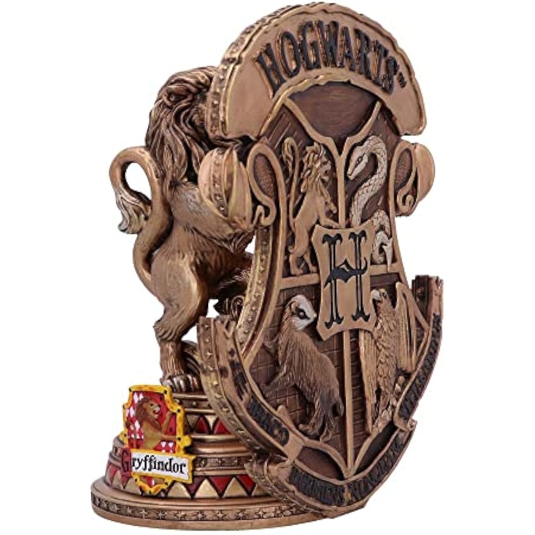 Nemesis Now Officially Licensed Harry Potter Gryffindor Bookend 20cm, Gold