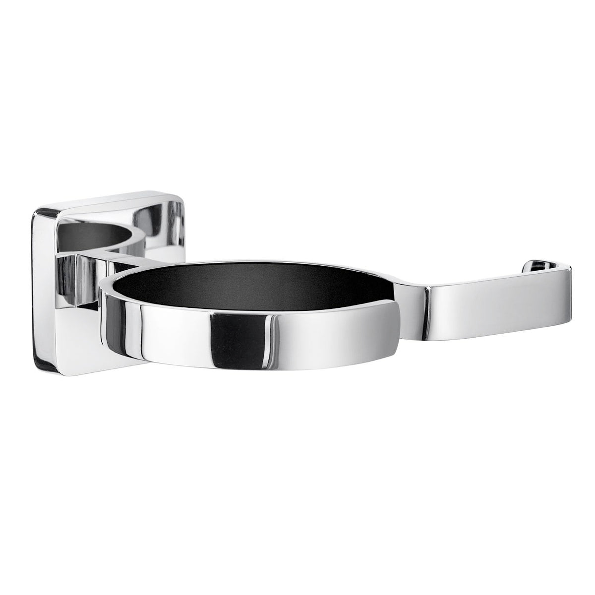 SMEDBO OK323 Smedbo "Ice" Holder for Hairdryer/Straightener, Polished Chrome, 10 x 13 x 4.5 cm, Silver