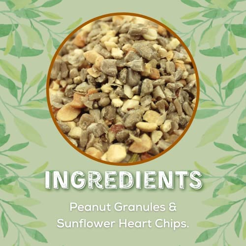 Copdock Mill Peanuts & Sunflower Hearts Bird Food 20kg - Hearty Nut Mix Bird Seed Blend with Sunflower Hearts and Peanuts for Wild Birds - High in