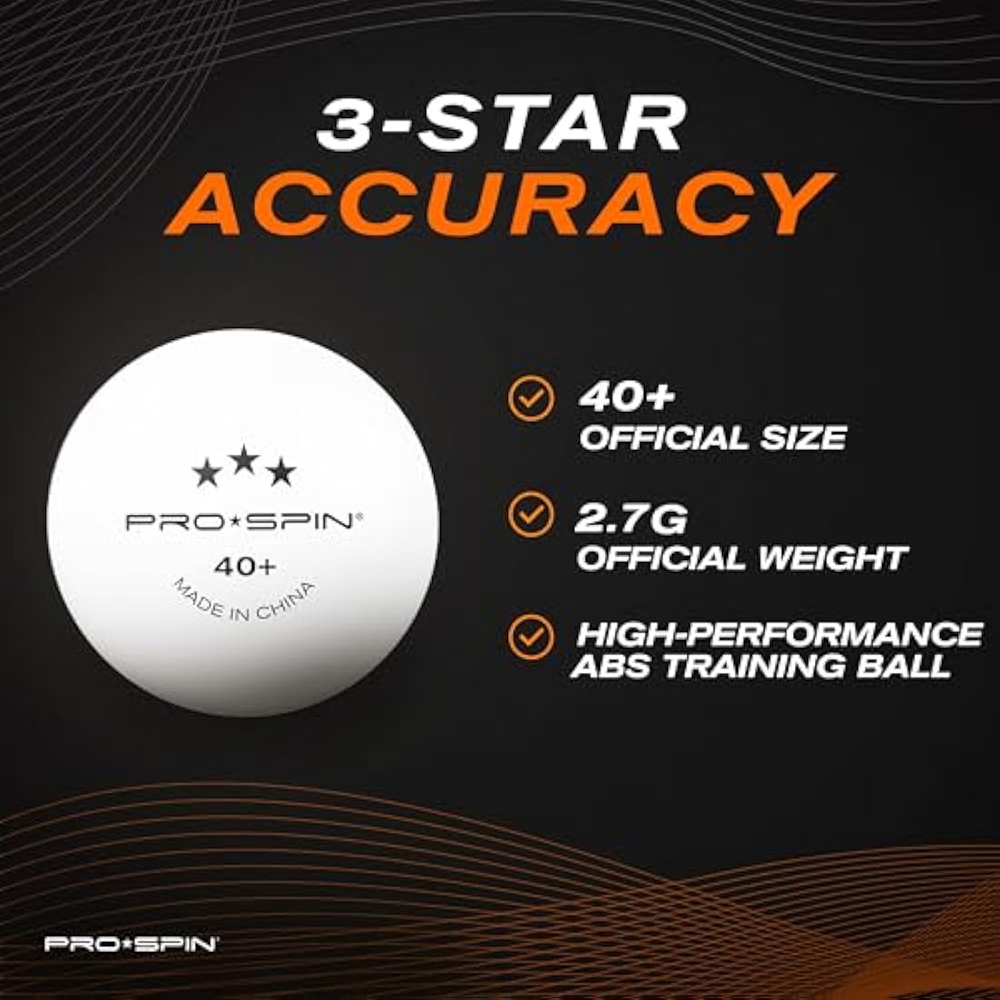 PRO SPIN Table Tennis Bats - High-Performance Set with Premium 3-Star Ping Pong Balls & Compact Storage Case | Perfect for Indoor/Outdoor Tables