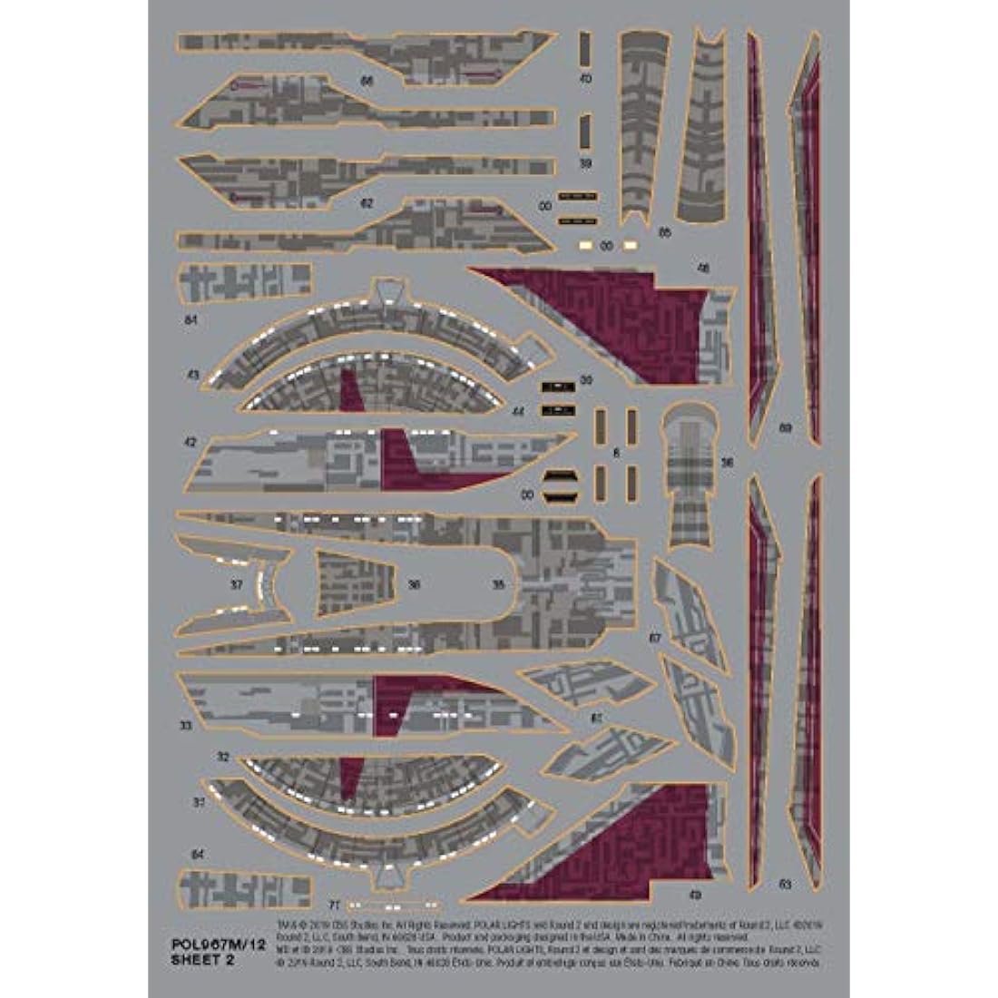 Polar Lights POL967M/12 Model Kit, Various