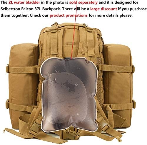 Seibertron Falcon Tactical Water Repellent Hiking Camping Backpack Compact Assault Pack Summit Bag