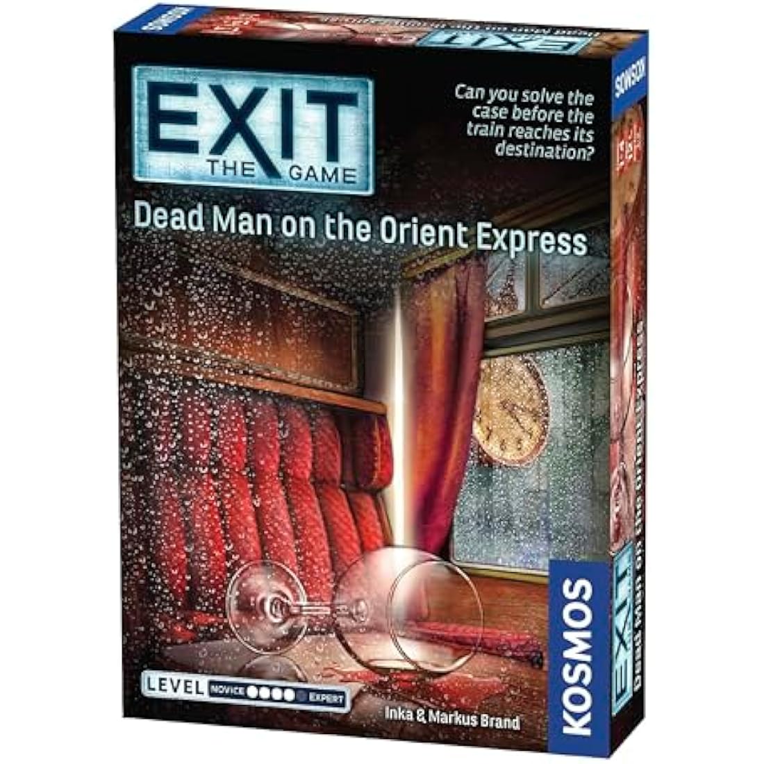 Thames & Kosmos - EXIT: Dead Man on the Orient Express - Level: 4/5 - Unique Escape Room Game - 1-4 Players - Puzzle Solving Strategy Board Games for Adults & Kids, Ages 12+ - 694029