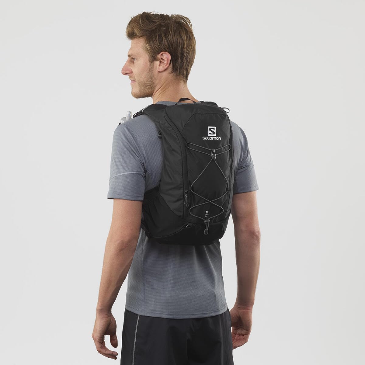 Salomon Agile 12 Unisex Hydration Vest, Trail Running, MTB, Running, Hiking, Dynamic Comfort, Quick Access, and Multi-purpose, Black