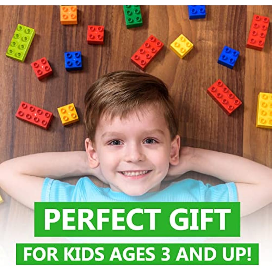 WYSWYG Big Building Blocks Sets for Age 3-5, Large Building Bricks Compatible with Duplo Building Bricks, Kid Building Blocks for Ages 3 4 5 6, Big Blocks Gifts for Boys Girls,150PCS.