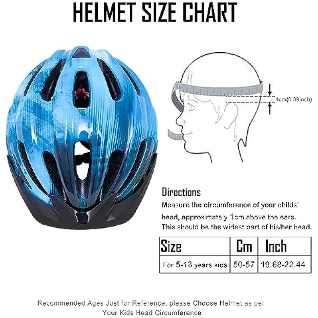 Kids Bike Helmet, Boys Girls Bike Helmet Child Cycle Helmet Childrens Bicycle Helmet Cycling Helmet