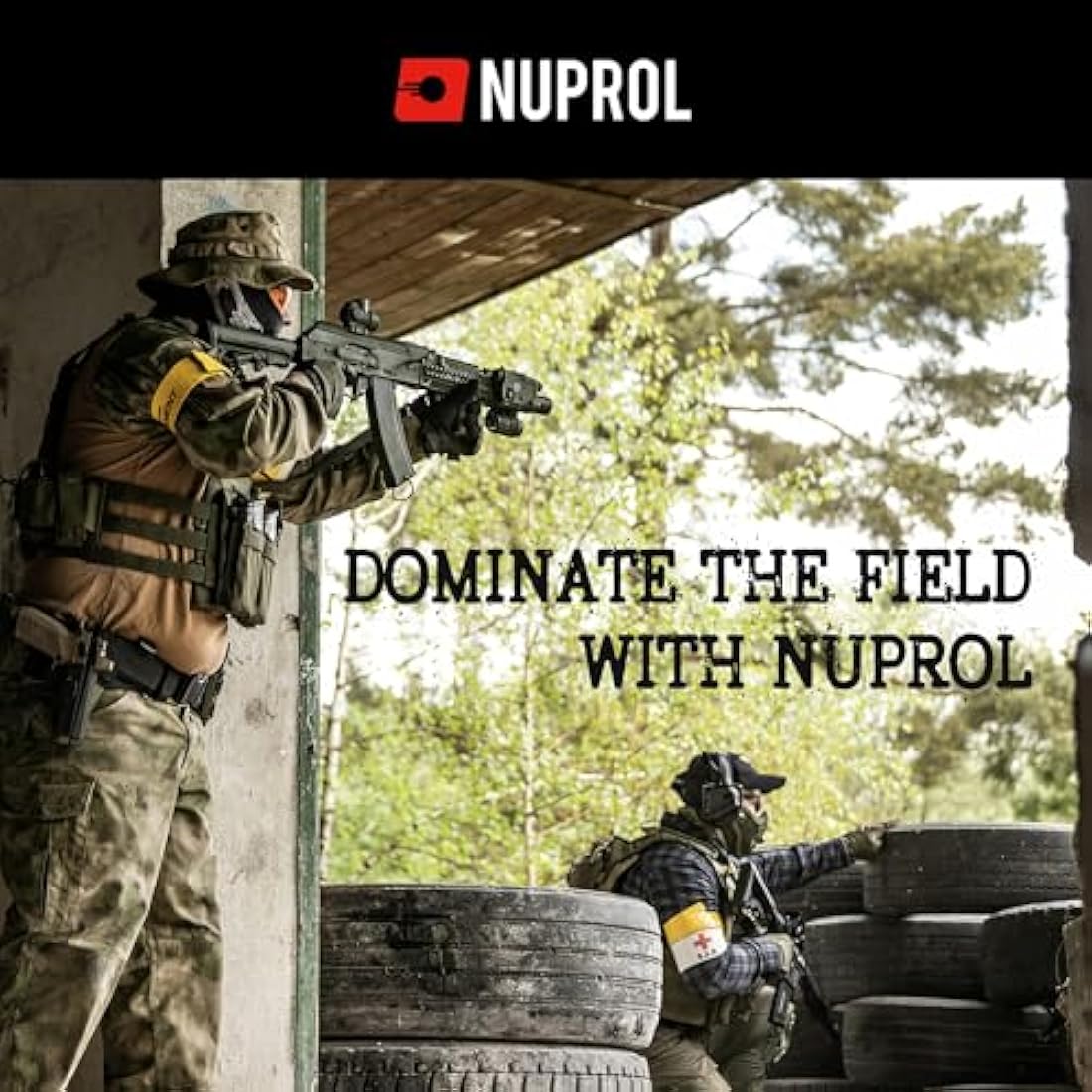 NUPROL Large Rifle Wheeled Hard Case (Wave Foam);
