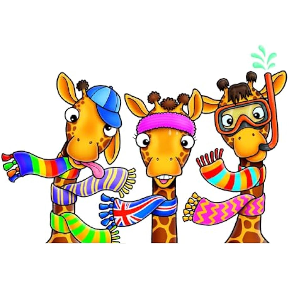 Orchard Toys Giraffes in Scarves Game, Fun Counting and Colour Educational Toys and Games, Educational Games for Kids Age 4-7 years.