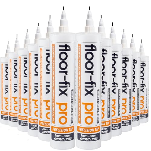 Floor-Fix Pro All in One Micro Precision Injector Kit, For Fast Repair of Loose/Hollow & Creaky Tiles, Wood, LVT & Laminate. Includes a Reusable Syringe Adapter With Anti-Clog "Wire in Cap" Technology