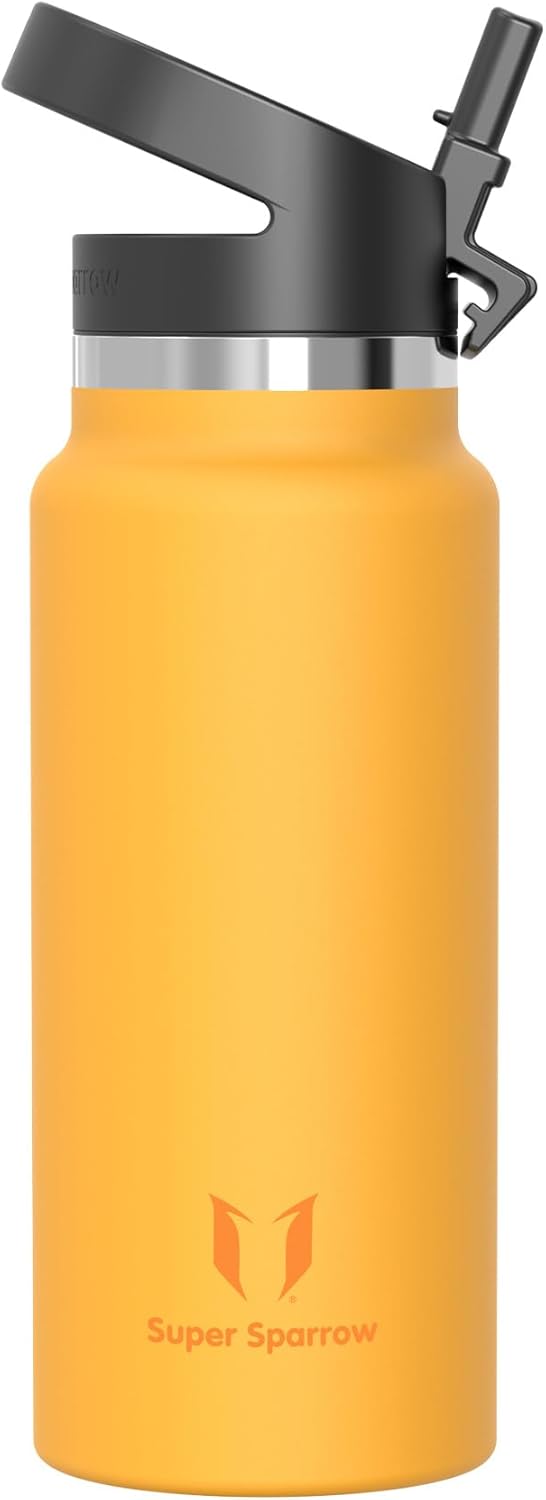Super Sparrow Water Bottle Insulated - 500ml, 750ml, 1000ml, 1.2L, 1.5L - Used very good, marks underneath the bottle, open scruffy box
