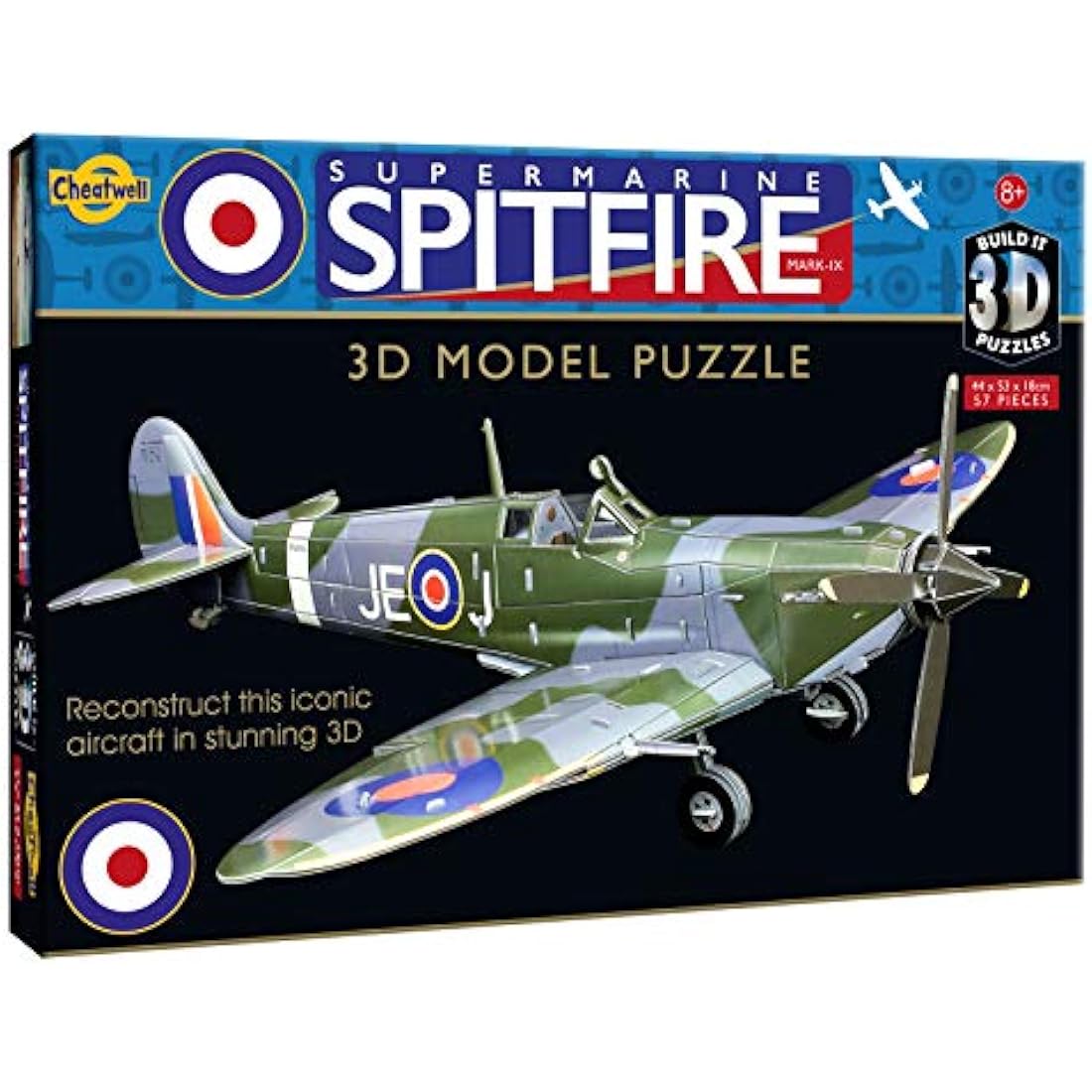 Cheatwell Games 02484 BYO 3D Puzzle Spitfire, Different