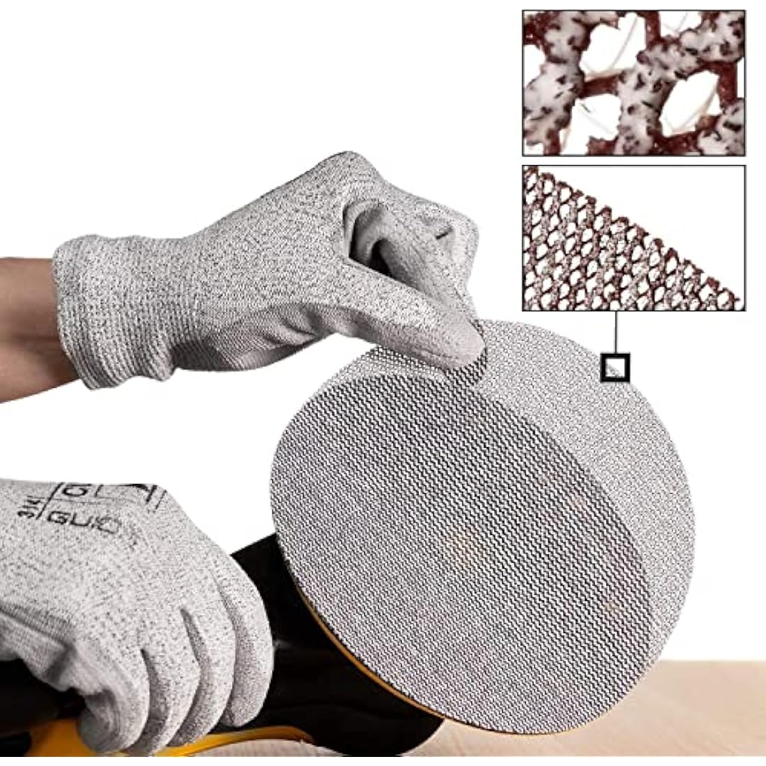 Mirka Abranet net sanding discs Ø 125 mm Hook & loop/Mix-pack 5 pcs of each grit size 80, 120, 180, 240, 320, 400, 600/35 pcs/For all 125 mm orbital sanders and grinders