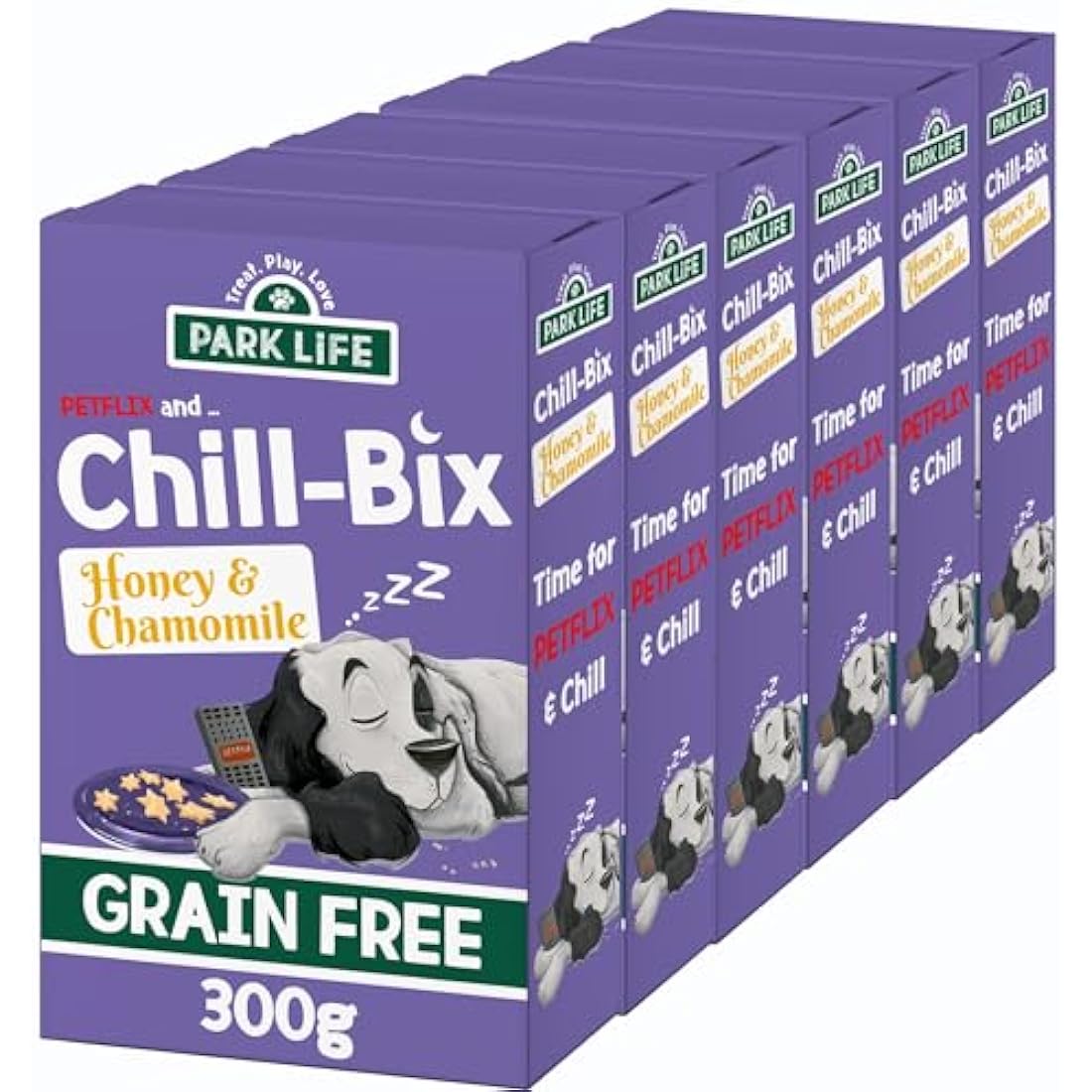 PARK LiFE - Chill Bix Dog Biscuits Honey & Chamomile, 6 x 300g