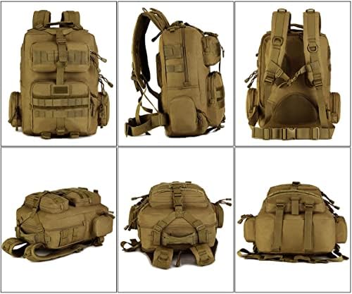 WTiger Hiking Backpack, 30L Tactical Backpack Molle Army Military Assault Pack Laptop Rucksacks Daypack for Outdoor Camping Fishing Trekking Hunting Travelling