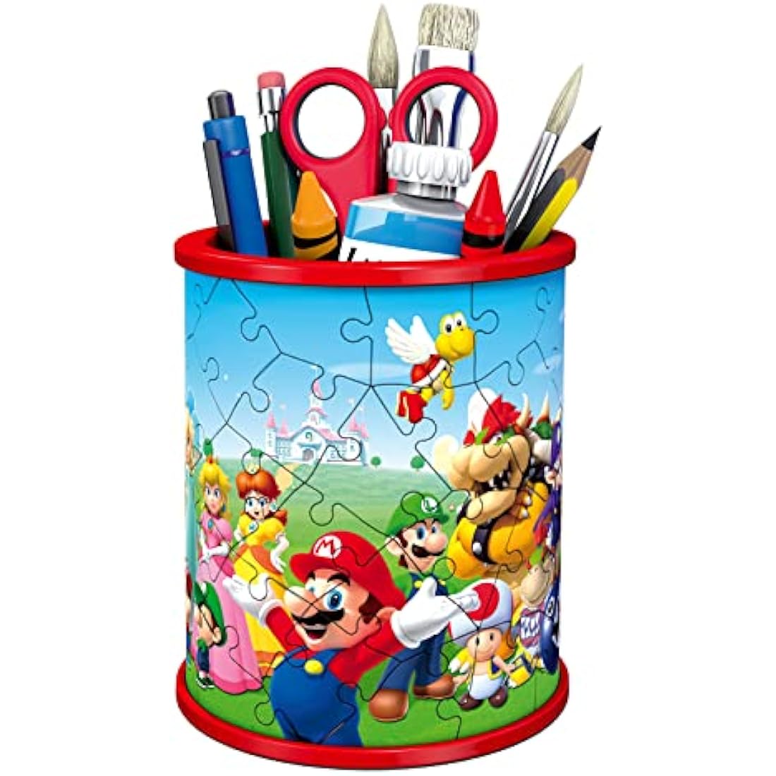 Ravensburger Super Mario Brothers Pencil Pot 3D Jigsaw Puzzles for Kids Age 6 Years Up - 54 Pieces - No Glue Required