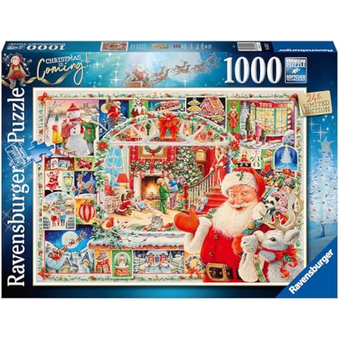 Christmas is Coming! Limited Edition 2020 1000 piece Jigsaw Puzzle for Adults & for Kids Age 12 and Up