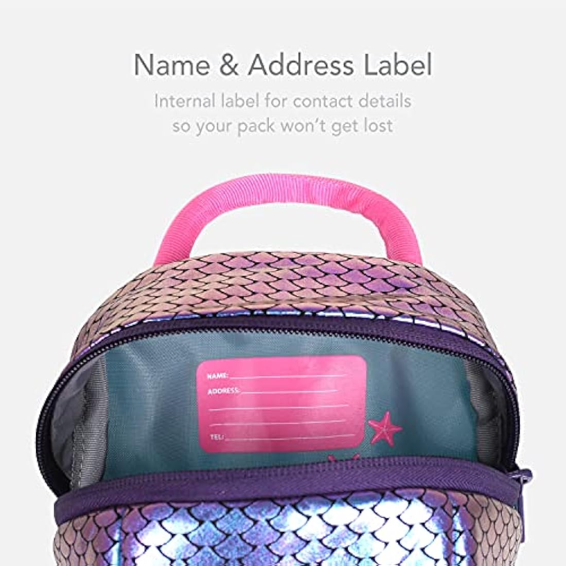 LittleLife Animal Toddler Backpack With Safety Rein, Mermaid
