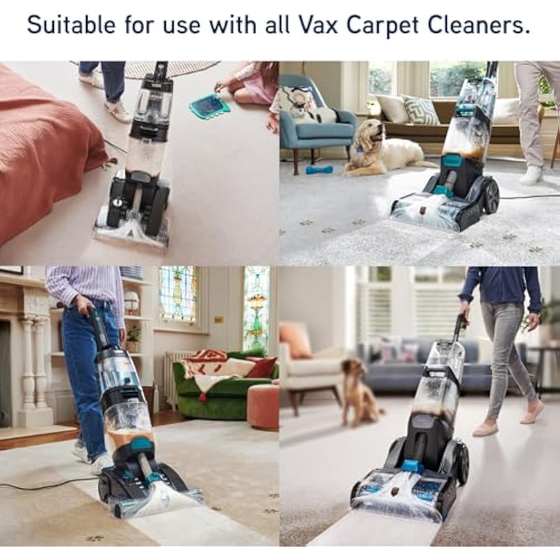 Vax Platinum Antibacterial 1.5L Carpet Cleaner Solution, Stain Remover Shampoo, Citrus Burst Scent, Removes 99.99% of bacteria, Neutralises Pet Odours, 1-9-142404, Blue