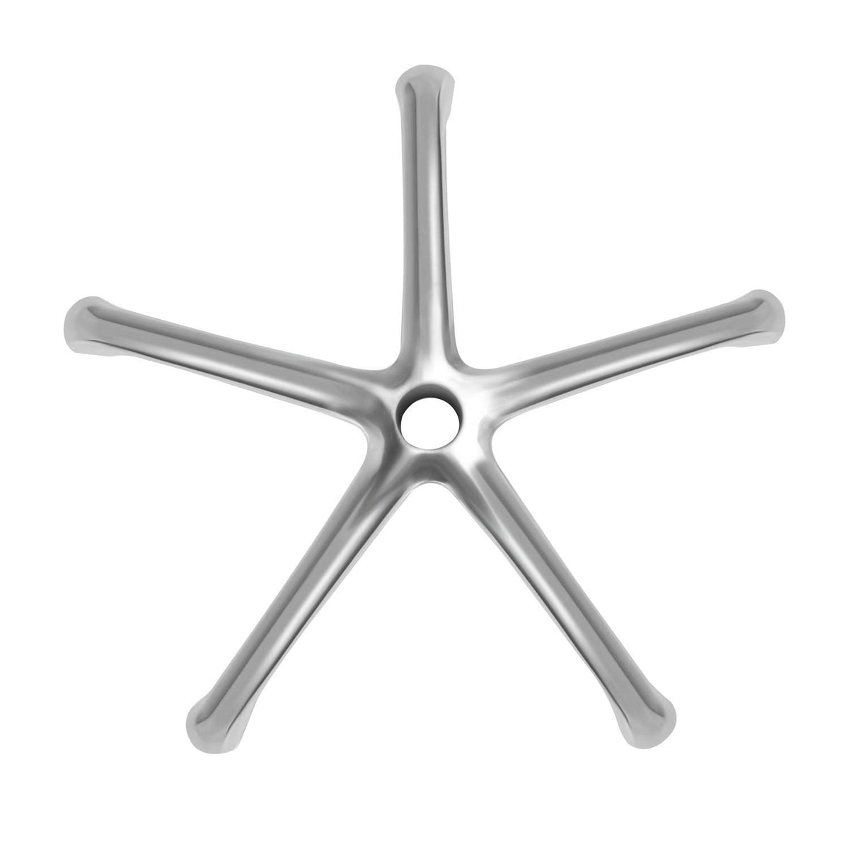Kaleurrier Chair Parts Base Replacements,Metal Legs for Swivel Rolling Chairs & Stools,Aluminum 5 leg bottom Heavy Duty 400 lbs,in Universal Standard
