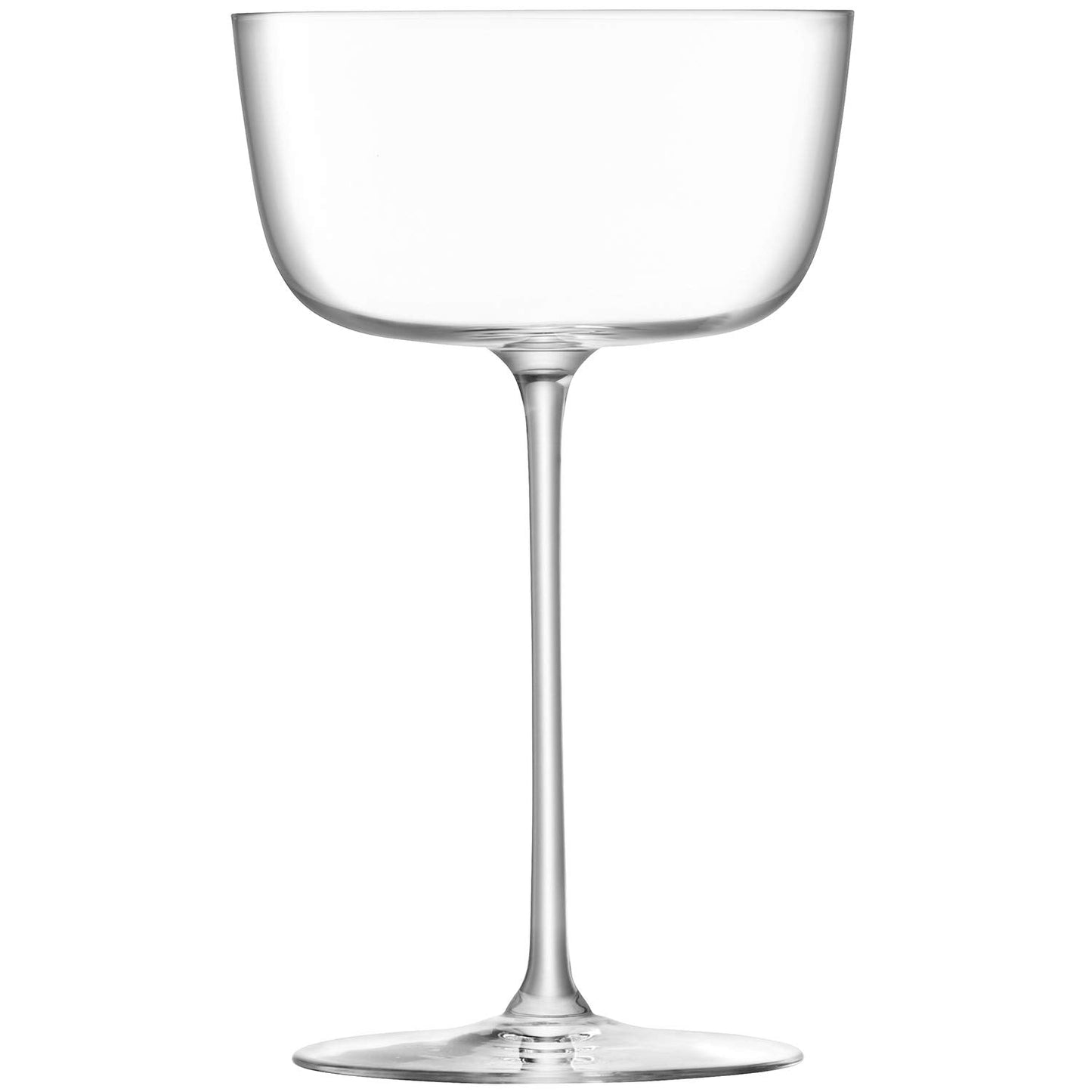 LSA International Borough Cocktail Saucer 240 ml Clear | Set of 4 | Dishwasher Safe | BG07