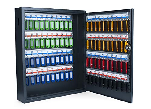 PAVO Deluxe Key Cabinet, Dark Grey, 8 x 38 x 45 cm
