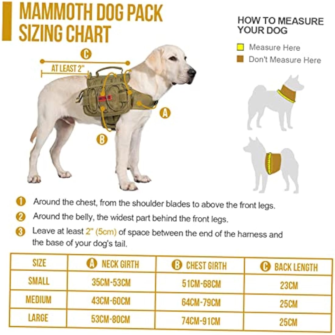 OneTigris Mammoth Dog Backpack 2.0 Version Tear Camping Hiking Dog Backpack for M/L Size Dogs (Brown, M)