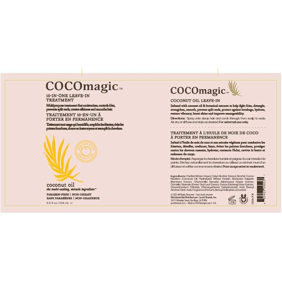 CocoMagic 10-in-1 Leave-In Hair Treatment, 8 oz