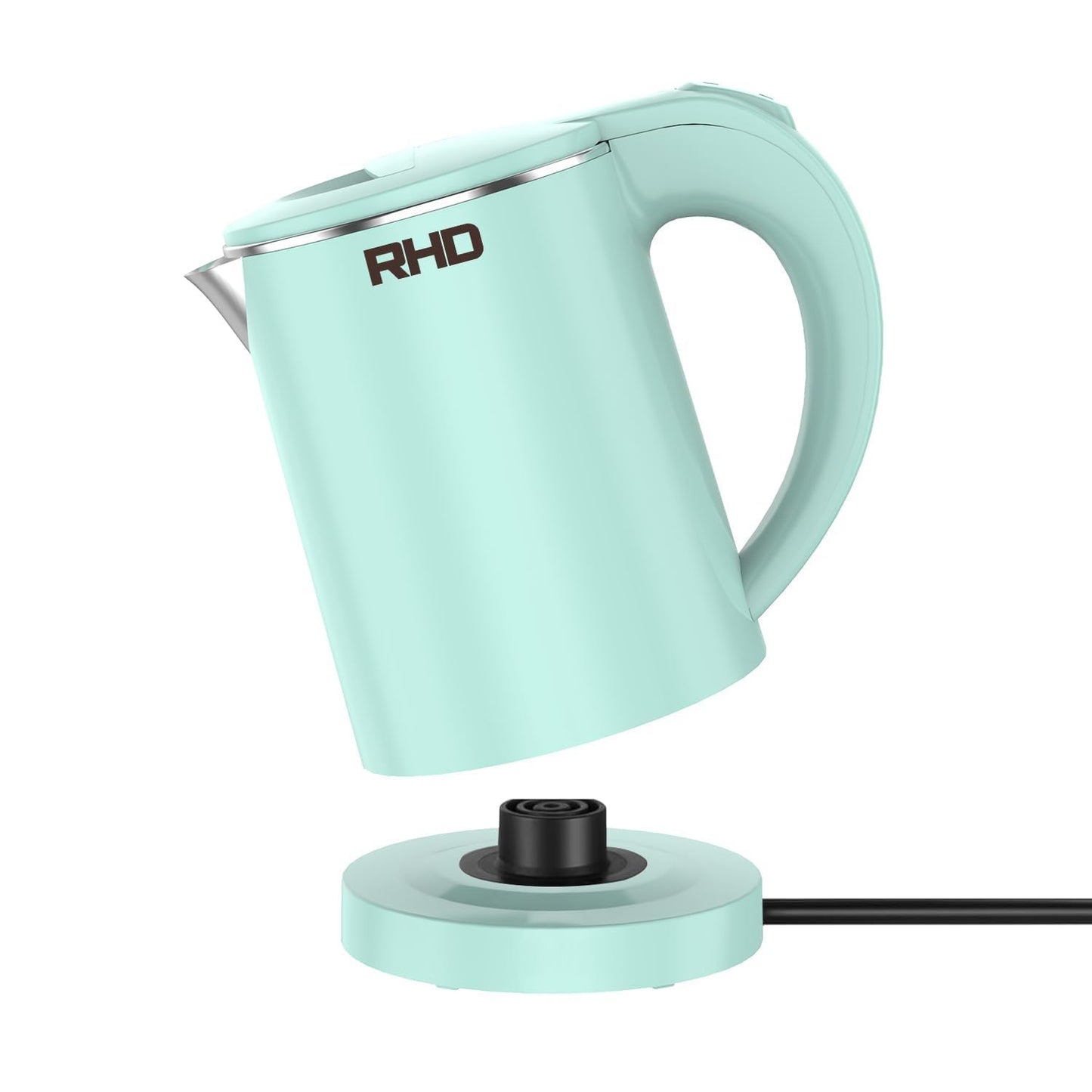 0.5L Small Portable Electric Kettles for Boiling Water, Stainless Steel Travel Kettle, Fast Boil Teapot, Boil-Dry Protection & Auto Shut-Off, Perfect