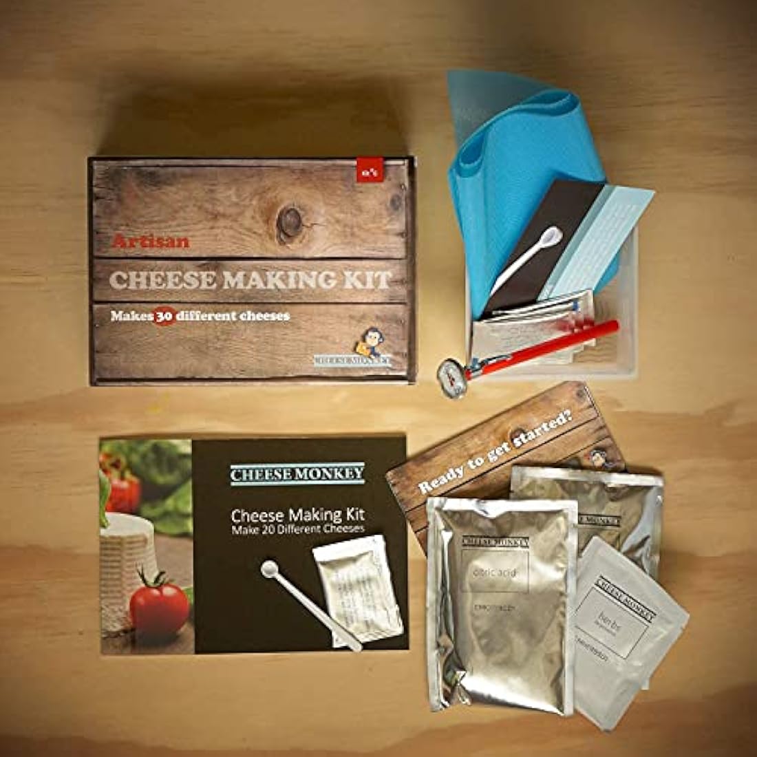 Cheese Making Kit - make 30 different Artisan Cheeses Basket
