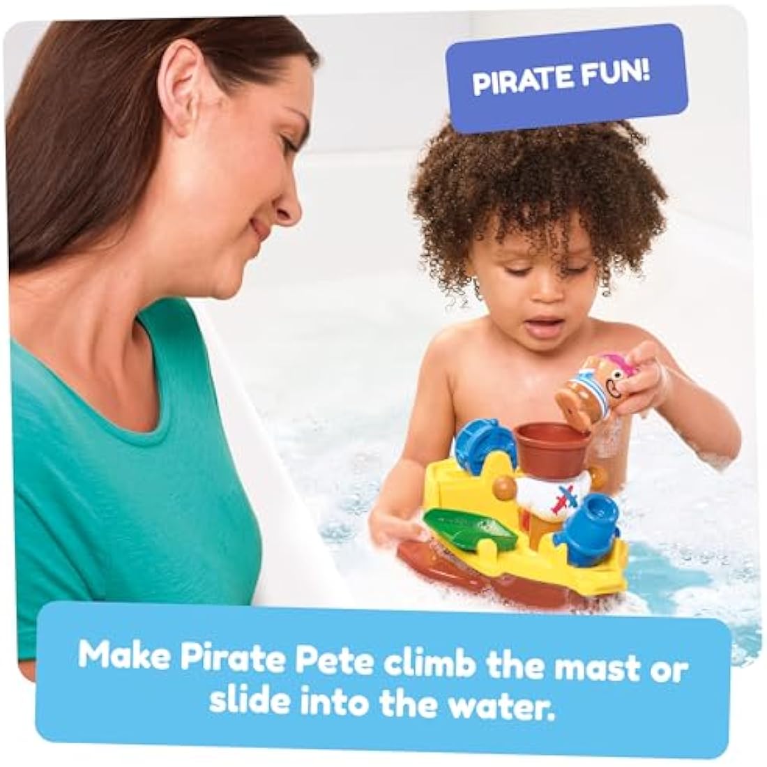 Toomies Pirate Bath Baby Bath Toy, Shower Baby Toy for Water Play in the Bath, Kids Bath Toy Suitable for Toddlers & Children, Boys & Girls from 18 Months+