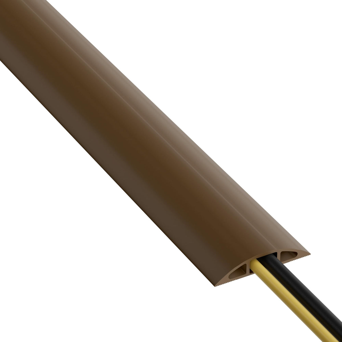 D-Line CC-3 Cable Protector, Floor Cord Channel, Wire Cover, Protect Cables & Prevent Trip Hazards - 1.8 Meter Length, Cavity 17mm (W) x 9mm (H) -