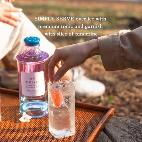 UKIYO Blossom | Japanese | Craft | Gin | Floral | Cherry Blossom, Yuzu and Sakura | Distilled with 5 native Japanese botanicals | 40% ABV | 70 cl