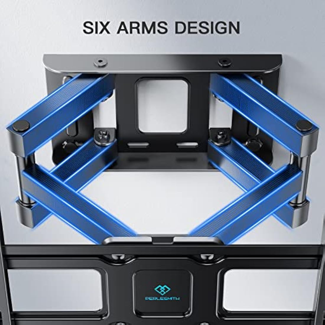 PERLESMITH TV Wall Bracket, Swivel Tilt for 26-70 Inch Flat & Curved TVs up to 45kg, Sturdy Wall Mount Max. VESA 400x400mm