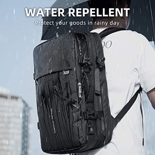 MARK RYDEN 17 inch Laptop Backpack for Men 30L-40L Expandable Cabin Size Carry on Travel Backpack with USB Charging Port - YKK Zip
